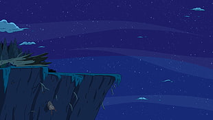 mountain cliff wallpaper, Adventure Time, cartoon