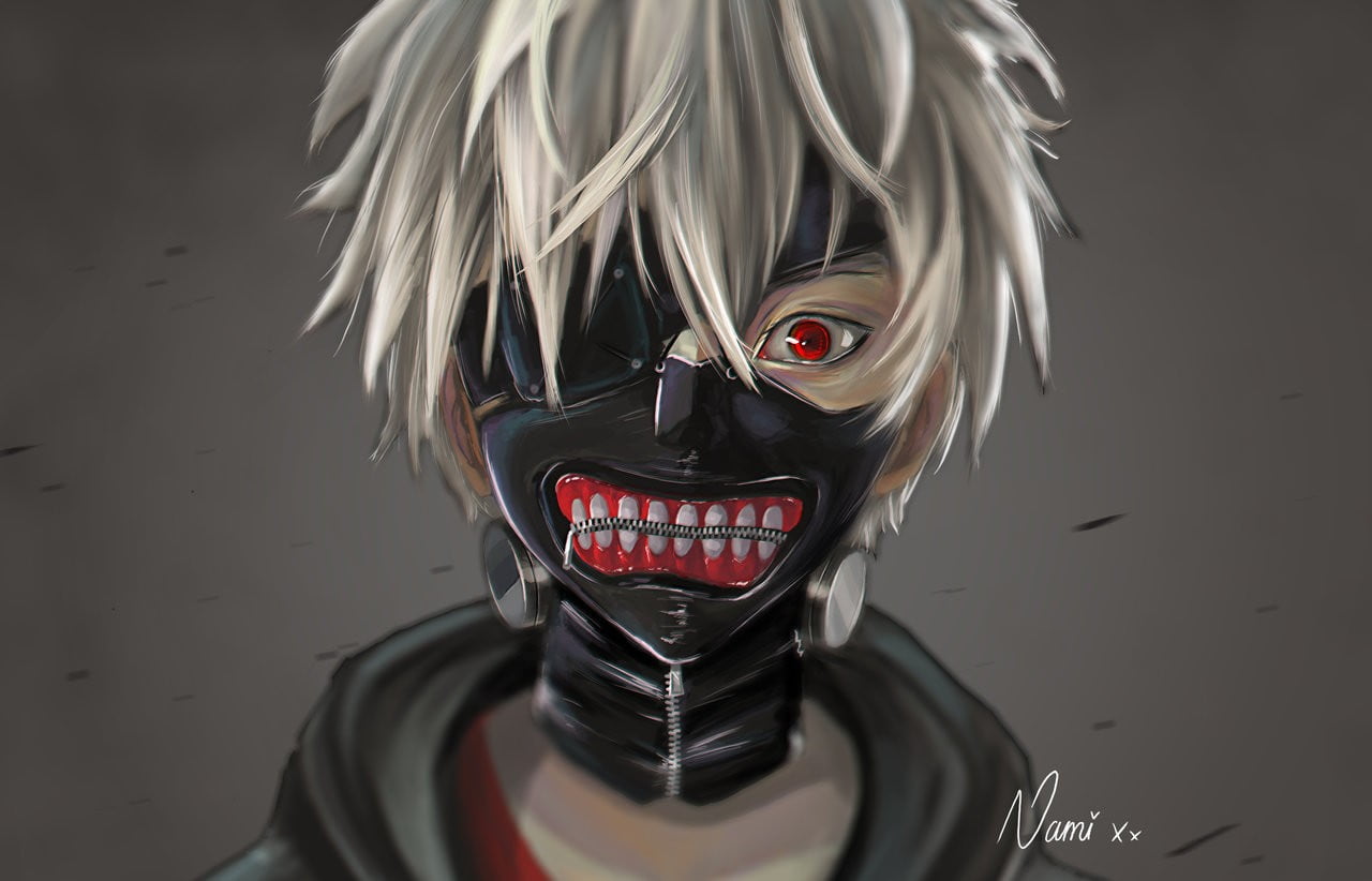 male anime character 3D wallpaper, anime boys, Tokyo Ghoul, Kaneki Ken