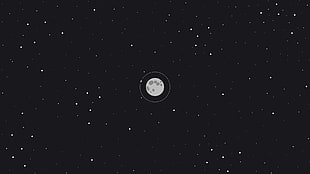 photo of moon illustration