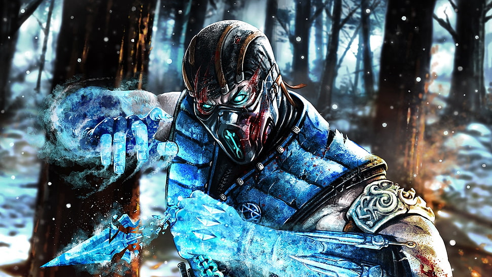 Mortal Kombat character in the forest HD wallpaper