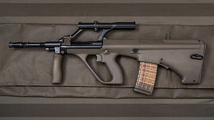gray and black sniper rifle HD wallpaper