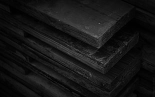 planks, monochrome, macro, wood HD wallpaper