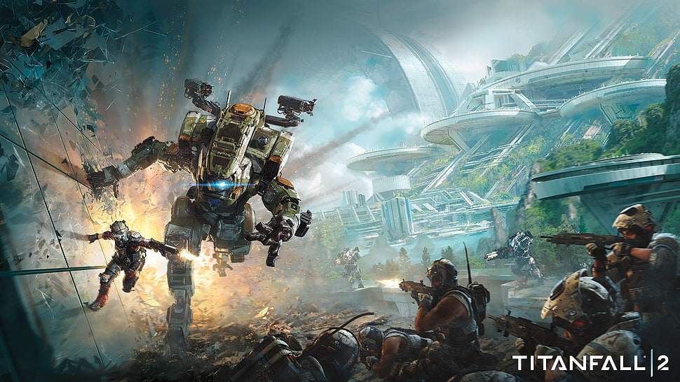 Titanfall 2 graphic wallpaper HD wallpaper