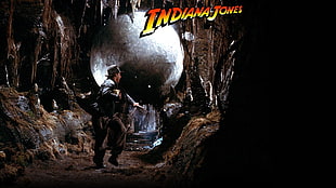 Indiana Jones digital wallpaper, movies, Indiana Jones, Indiana Jones and the Temple of Doom, Harrison Ford
