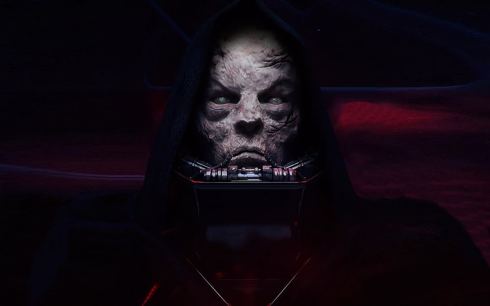 man wearing black hoodie illustration, Star Wars, CGI HD wallpaper
