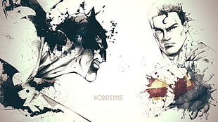 Batman and Superman World's Finest artwork HD wallpaper