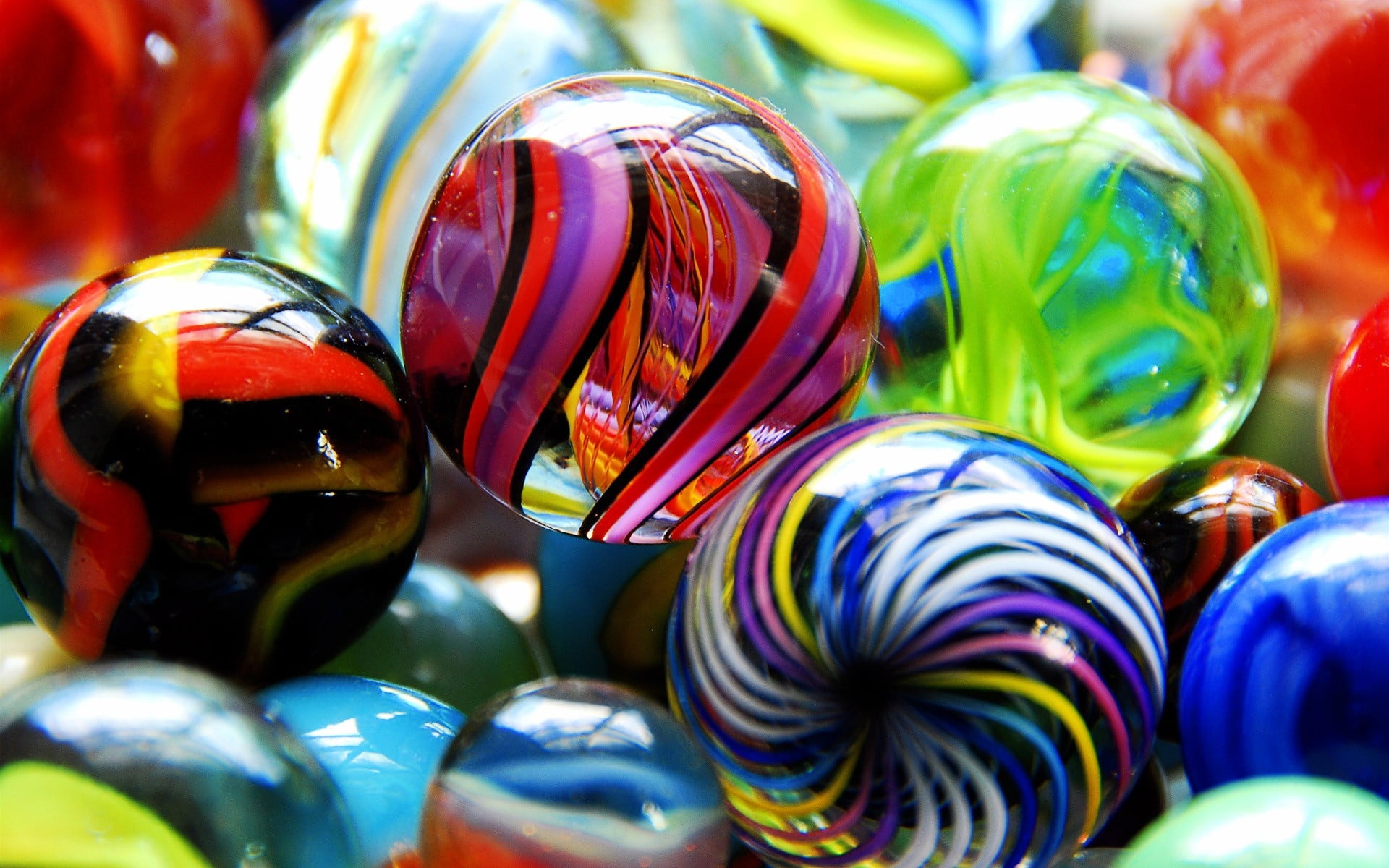 close up photo of marble toys
