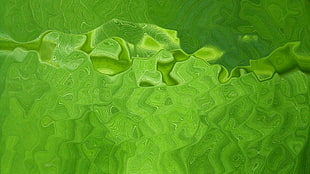 green textile