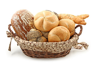 variety of bake breads on basket