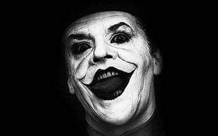 grayscale photo of The Joker, Jack Nicholson, Joker