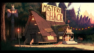 Mystery Shack artwork, Gravity Falls HD wallpaper