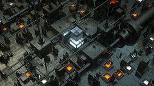 black electronic part, 3d design, 3D