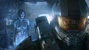Gears of War wallpaper, Halo, Master Chief, Cortana
