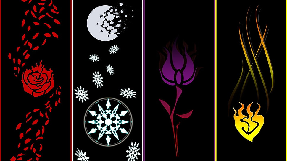 several assorted-design painting, RWBY HD wallpaper