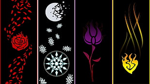 several assorted-design painting, RWBY