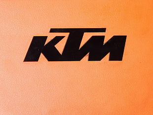 KTM emblem, KTM, logo, motorcycle HD wallpaper