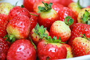 bunch of strawberries, Strawberry, Berry, Vitamins