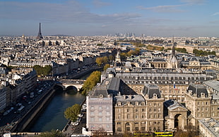 Paris aerial photo HD wallpaper