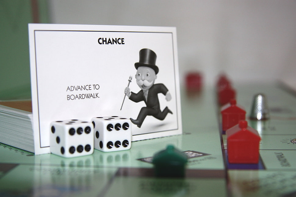 Monopoly board game set HD wallpaper