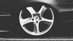 gray car wheel, wheels, Porsche, Volkswagen, passat HD wallpaper