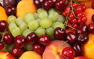 shallow focus of assorted fruits