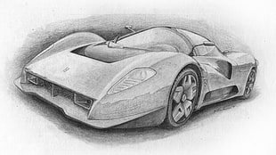 Ferrari Peninfarina sports car sketch