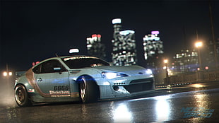 silver sports car, Need for Speed, 2015, video games, car