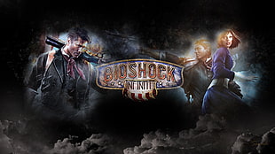Bioshock Infinite poster, BioShock Infinite, Booker DeWitt, video games, artwork