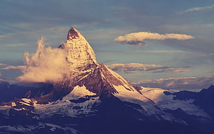snow mountain, nature, mountains, Matterhorn, Mount Everest HD wallpaper