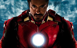 red and black golf bag, Iron Man, Robert Downey Jr., Tony Stark, The Avengers HD wallpaper