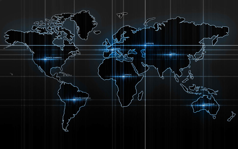 Map illustration HD wallpaper