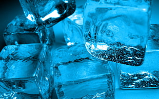 melting ice cubes