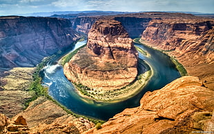 aerial photography of gran canyon during daytime HD wallpaper