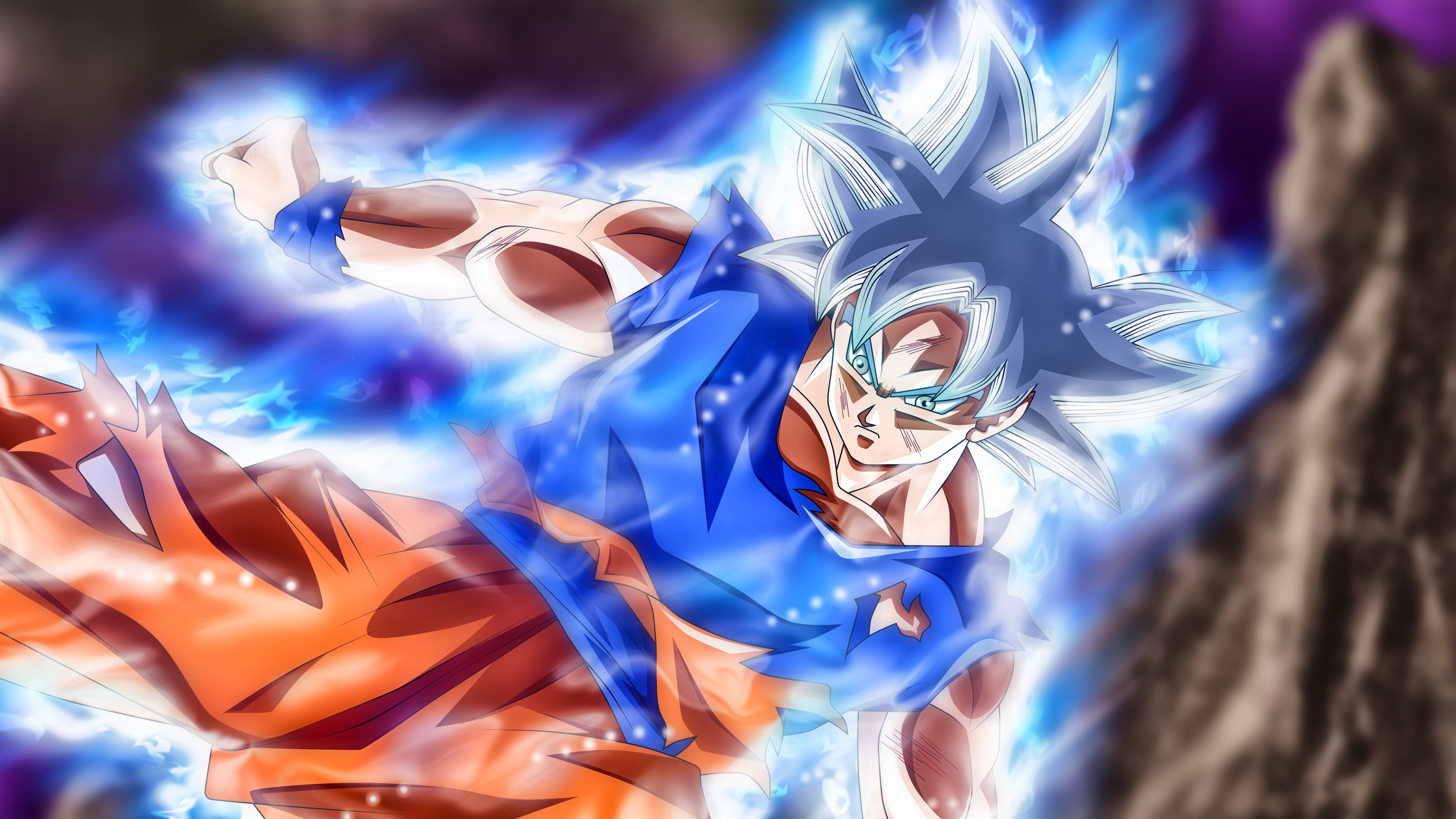 Dragon Ball Son Goku graphic wallpaper, Dragon Ball Super, Son Goku, saiyan, ultra instict 