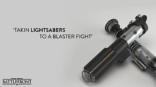 two gray-and-black lightsabers, Star Wars: Battlefront, Star Wars, Darth Vader, lightsaber HD wallpaper