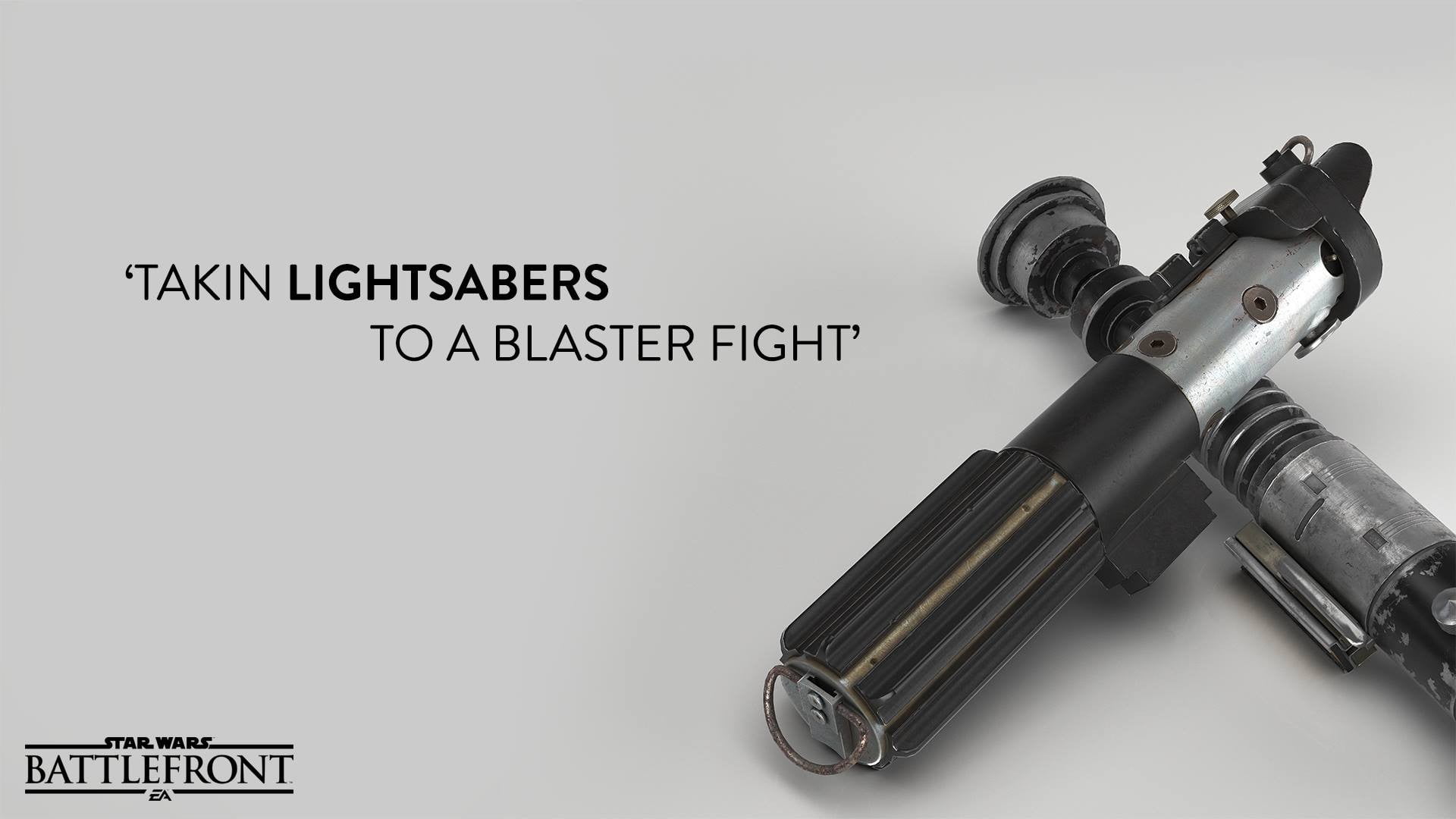 two gray-and-black lightsabers, Star Wars: Battlefront, Star Wars, Darth Vader, lightsaber