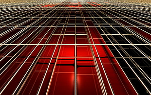 red, black and gray illustration