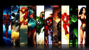 Marvel Comics, DC Comics, Batman, Iron Man HD wallpaper