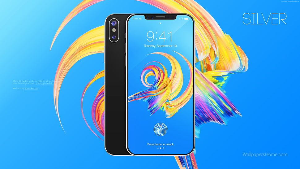 space gray iPhone X HD wallpaper