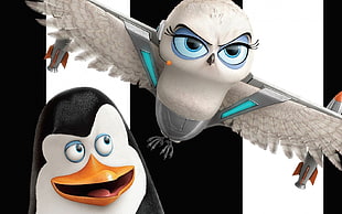 penguin and owl Madagascar characters