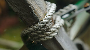 brown rope, ropes, knot
