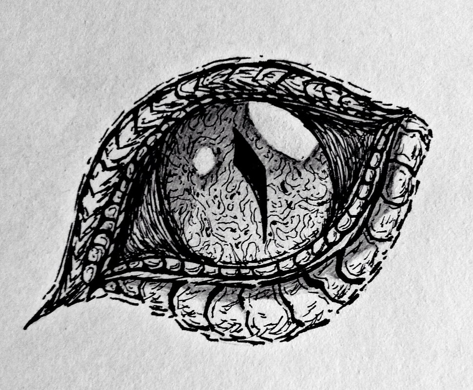 eye illustration HD wallpaper