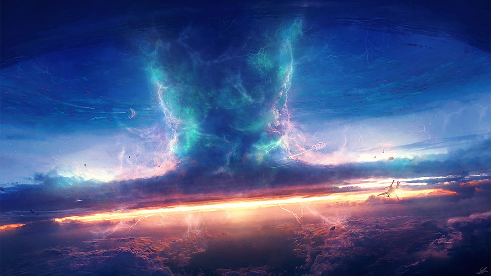 tornado 3D wallpaper, tornado, sky, DeviantArt HD wallpaper