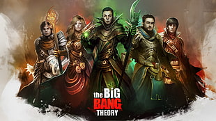 The Big Bang Theory poster, The Big Bang Theory, drawing HD wallpaper