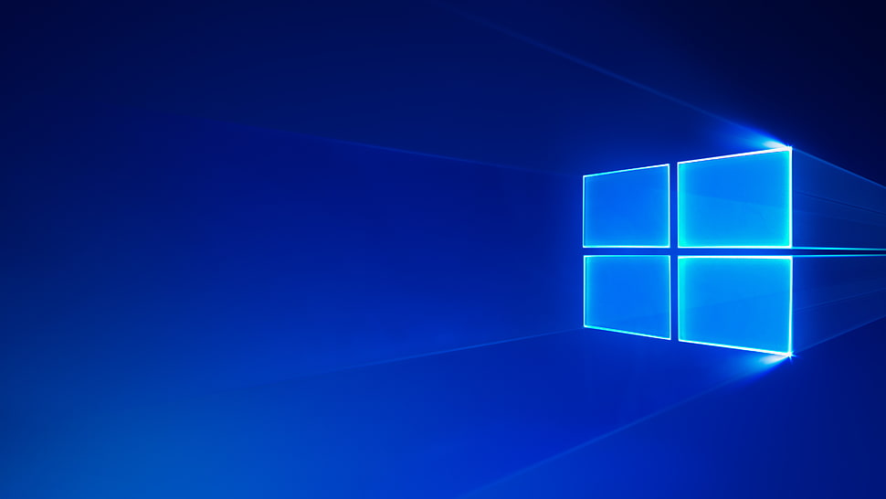 Windows logo, Windows 10 S, Stock, Blue HD wallpaper