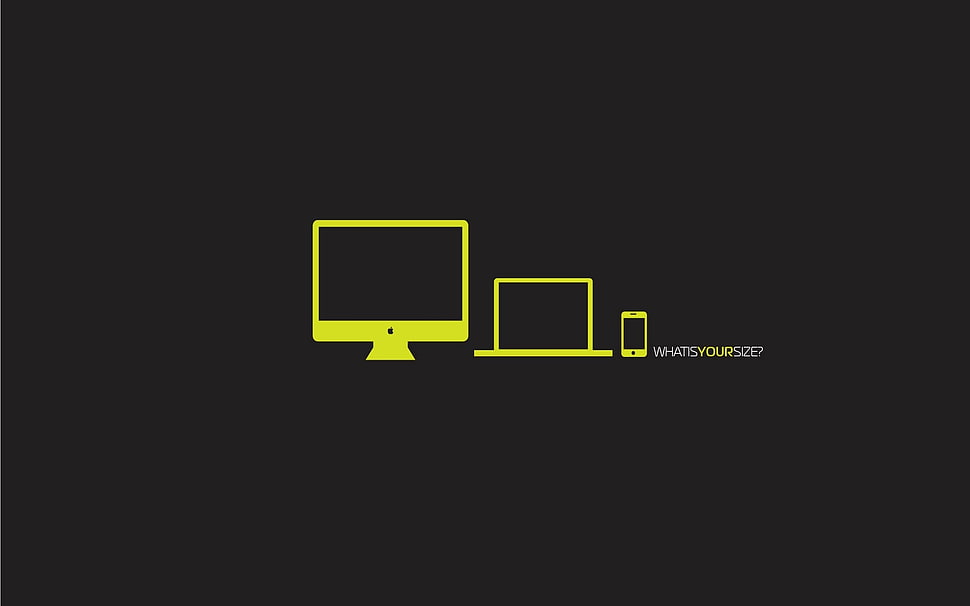 iMac and Macbook illustration HD wallpaper