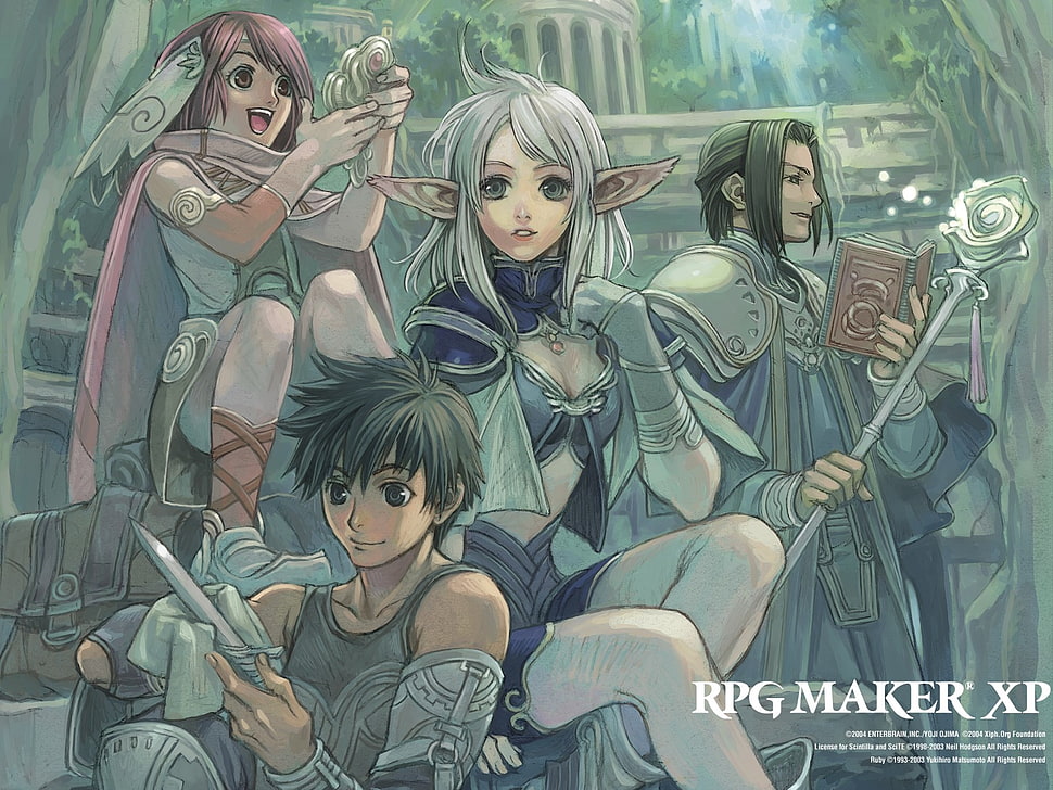 RPG maker XP illustration, RPG, RPG Maker, elves, wizard HD wallpaper