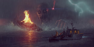 game application wallpape, artwork, water