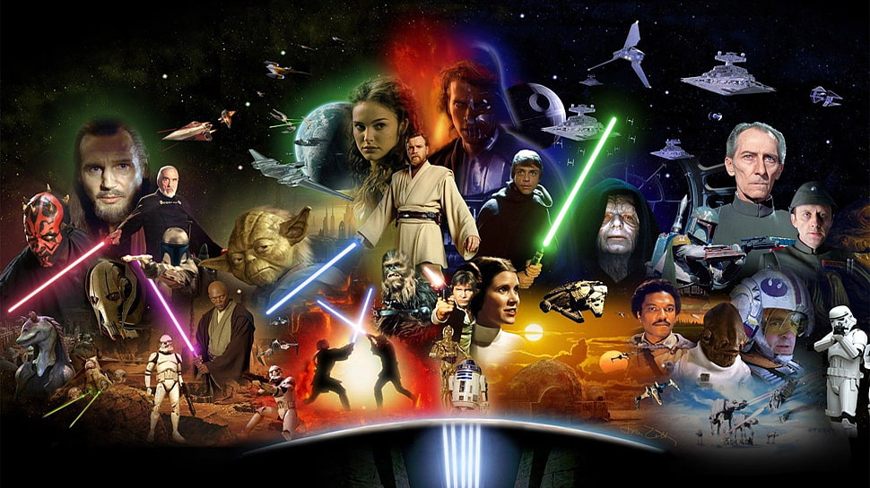 Star Wars graphic wallpaper HD wallpaper