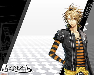 blonde haired male character illustration HD wallpaper